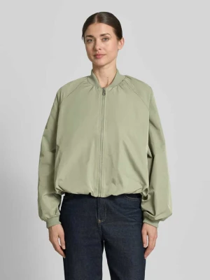 Bluzon z elastycznymi wykończeniami rękawów i zamek błyskawiczny Zero