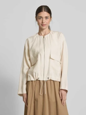 Bluzon z obniżonymi ramionami i kieszeniami z patką milano italy