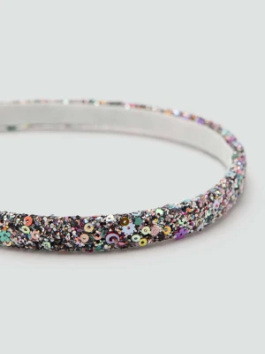 Błyszcząca opaska z cekinami różowy - Dzieci - Rozmiar uniwersalny - MANGO KIDS