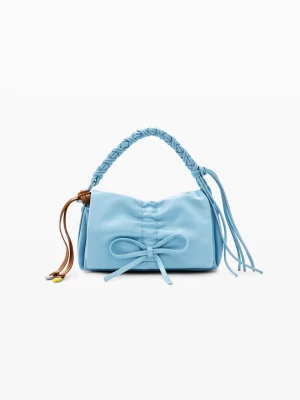 Błyszcząca torebka z kokardą Desigual