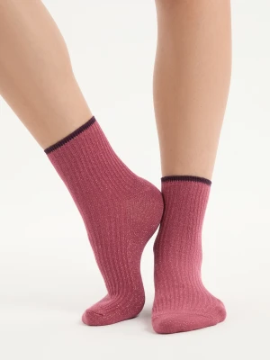 Błyszczące skarpetki z bawełną Etam