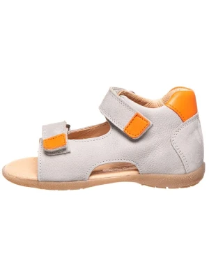 BO-BELL Skórzane sandały w kolorze jasnoszarym rozmiar: 22