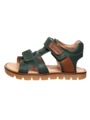 BO-BELL Skórzane sandały w kolorze zielonym rozmiar: 30