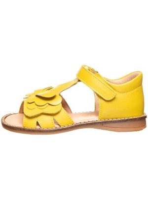 BO-BELL Skórzane sandały w kolorze żółtym rozmiar: 32