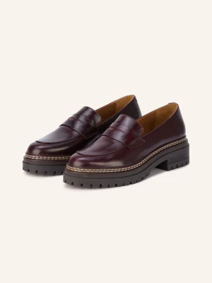 Bobbies Penny Loafers braun CIEMNOCZERWONY