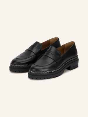 Bobbies Penny Loafers schwarz CZARNY