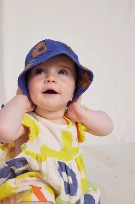 Bobo Choses kapelusz bawełniany niemowlęcy kolor granatowy bawełniany