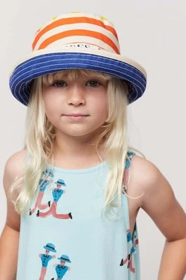 Bobo Choses kapelusz dwustronny bawełniany dziecięcy kolor niebieski bawełniany