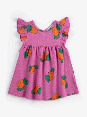 Bobo Choses sukienka bawełniana niemowlęca Tangerine