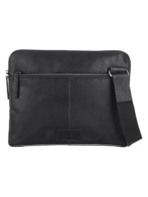 Bodenschatz Skórzana torebka w kolorze czarnym - 31 x 25 x 2 cm rozmiar: onesize