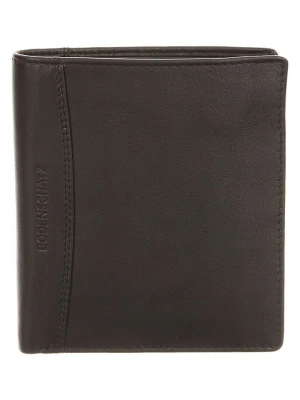 Bodenschatz Skórzany portfel w kolorze brązowym - 11 x 12,5 cm rozmiar: onesize