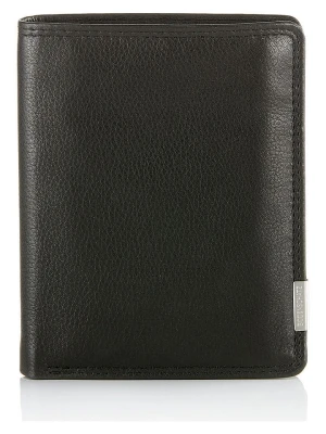 Bodenschatz Skórzany portfel w kolorze czarnym - 10 x 12 x 1 cm rozmiar: onesize