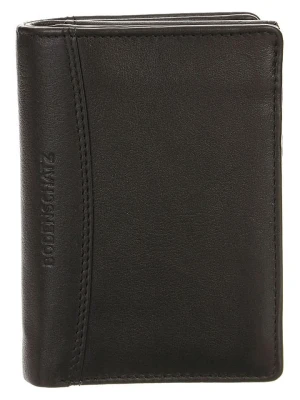 Bodenschatz Skórzany portfel w kolorze czarnym - 11 x 8 cm rozmiar: onesize