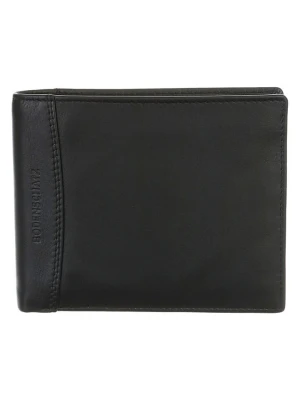 Bodenschatz Skórzany portfel w kolorze czarnym - 12,5 x 10,5 cm rozmiar: onesize