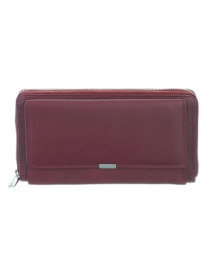 Bodenschatz Skórzany portfel w kolorze czerwonym - 19 x 10,5 x 3 cm rozmiar: onesize