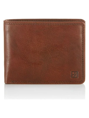 Bodenschatz Skórzany portfel w kolorze jasnobrązowym - 12,5 x 9,5 x 1,5 cm rozmiar: onesize