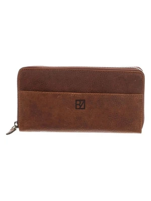 Bodenschatz Skórzany portfel w kolorze jasnobrązowym - 19,5 x 10 x 2 cm rozmiar: onesize