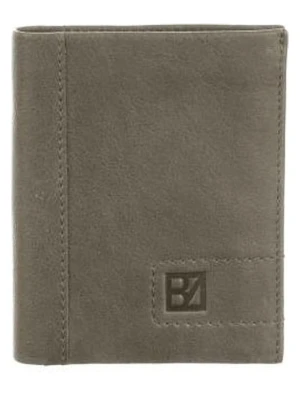 Bodenschatz Skórzany portfel w kolorze szarobrązowym - 10 x 13 x 2 cm rozmiar: onesize