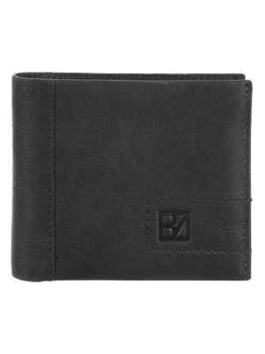 Bodenschatz Skórzany portfel w kolorze szarym - 11 x 10 x 2 cm rozmiar: onesize