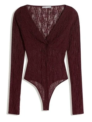 Body Bershka ciemnoczerwony