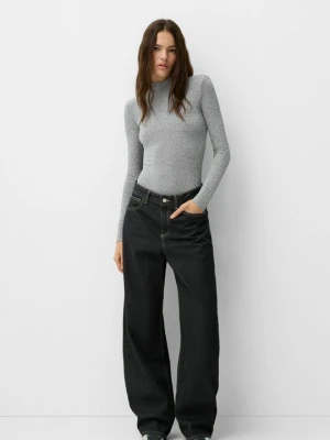 Body Bershka srebrny