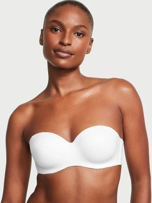 Body by Victoria Biustonosz lekko usztywniany bez ramiączek Strapless Victoria's Secret Biały