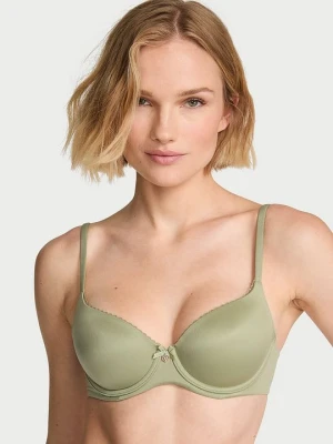 Body by Victoria Biustonosz lekko usztywniany Smooth Demi Victoria's Secret Zielony
