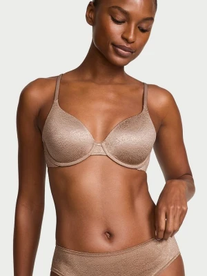Body by Victoria Biustonosz lekko usztywniany z mocno zabudowanymi miseczkami Victoria's Secret Brązowy
