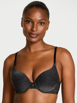 Body by Victoria Biustonosz push-up Perfect Shape Shimmer Victoria's Secret Czarny