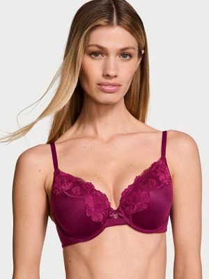 Body by Victoria Biustonosz push-up z koronką Perfect Shape Lace-Trim Victoria's Secret