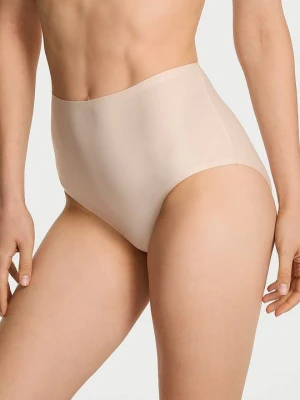 Body by Victoria Majtki figi z wysokim stanem Flex Victoria's Secret Beżowy