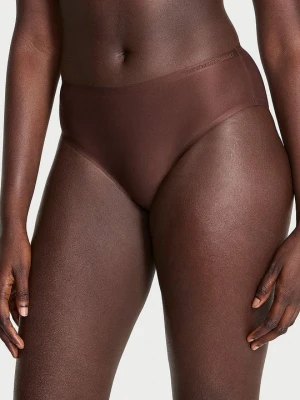 Body by Victoria Majtki z mikrofibry Flex Bikini Victoria's Secret Brązowy