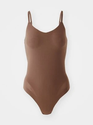 Body Calvin Klein ciemnobrązowy melanż