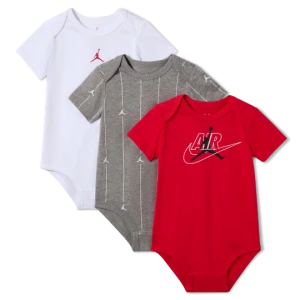 Body dla niemowląt (0–9 M) Jordan Jumpman Air (3 szt.) - Czerwony