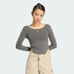 BODY ESSENTIALS RIB LONGSLEEVE BODYSUIT WASHED Adidas