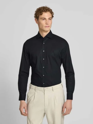 Body Fit koszula biznesowa z bawełny z kołnierzykiem typu kent OLYMP Level Five