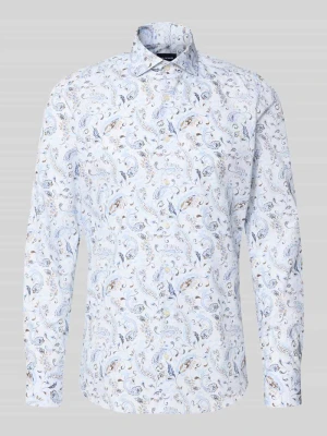 Body Koszula biznesowa o kroju slim fit z mieszanki bawełny OLYMP Level 5 Błękitny