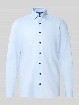 Body Koszula biznesowa o kroju slim fit z mieszanki bawełny OLYMP Level 5 Błękitny