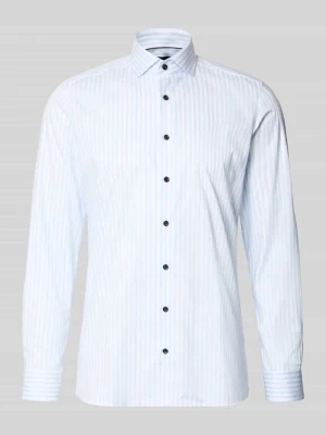 Body Koszula biznesowa o kroju slim fit z mieszanki bawełny OLYMP Level 5 Błękitny