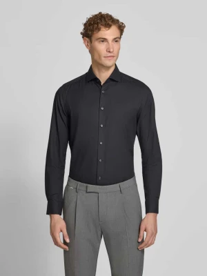 Body Koszula biznesowa o kroju slim fit z mieszanki bawełny OLYMP Level 5 Czarny