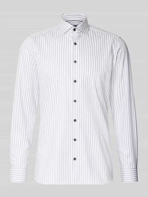 Body Koszula biznesowa o kroju slim fit z mieszanki bawełny OLYMP Level 5 Srebrny