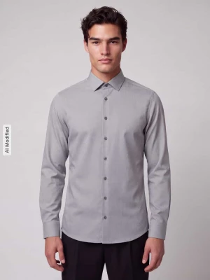 Body Koszula biznesowa o kroju slim fit z mieszanki bawełny OLYMP Level 5 Zielony