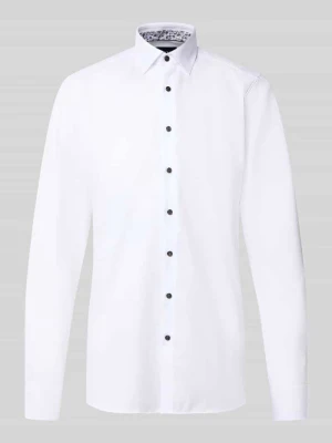 Body krój slim fit koszula biznesowa z bardzo długim rękawem OLYMP Level 5 Biały