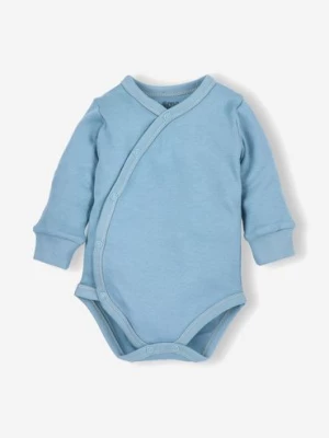 Body niemowlęce z bawełny organicznej - niebieskie NINI