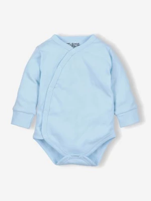 Body niemowlęce z bawełny organicznej - błękitne NINI