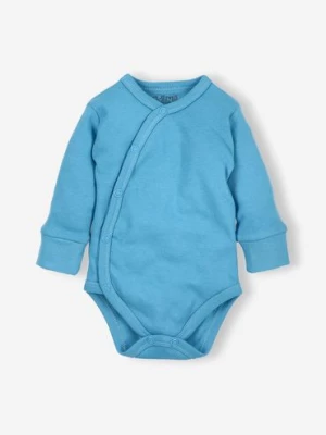 Body niemowlęce z bawelny organicznej - niebieskie NINI