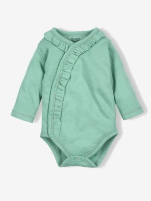 Body niemowlęce z bawełny organicznej dla dziewczynki - zielone - Nini