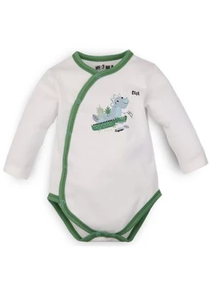 Body niemowlęce z bawełny organicznej ecru NINI