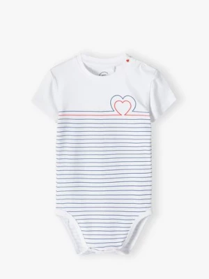 Body niemowlęce z krótkim rękawem w paski Family Concept by 5.10.15.