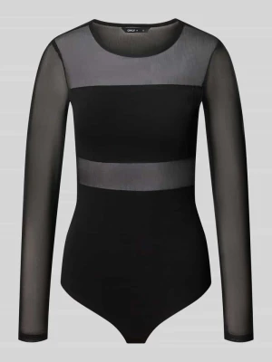 Body Slim w półprzezroczysty efekt model 'ESTHER' Only Metaliczny czarny